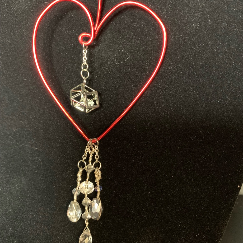 Fancy Heart Fidget Necklace
